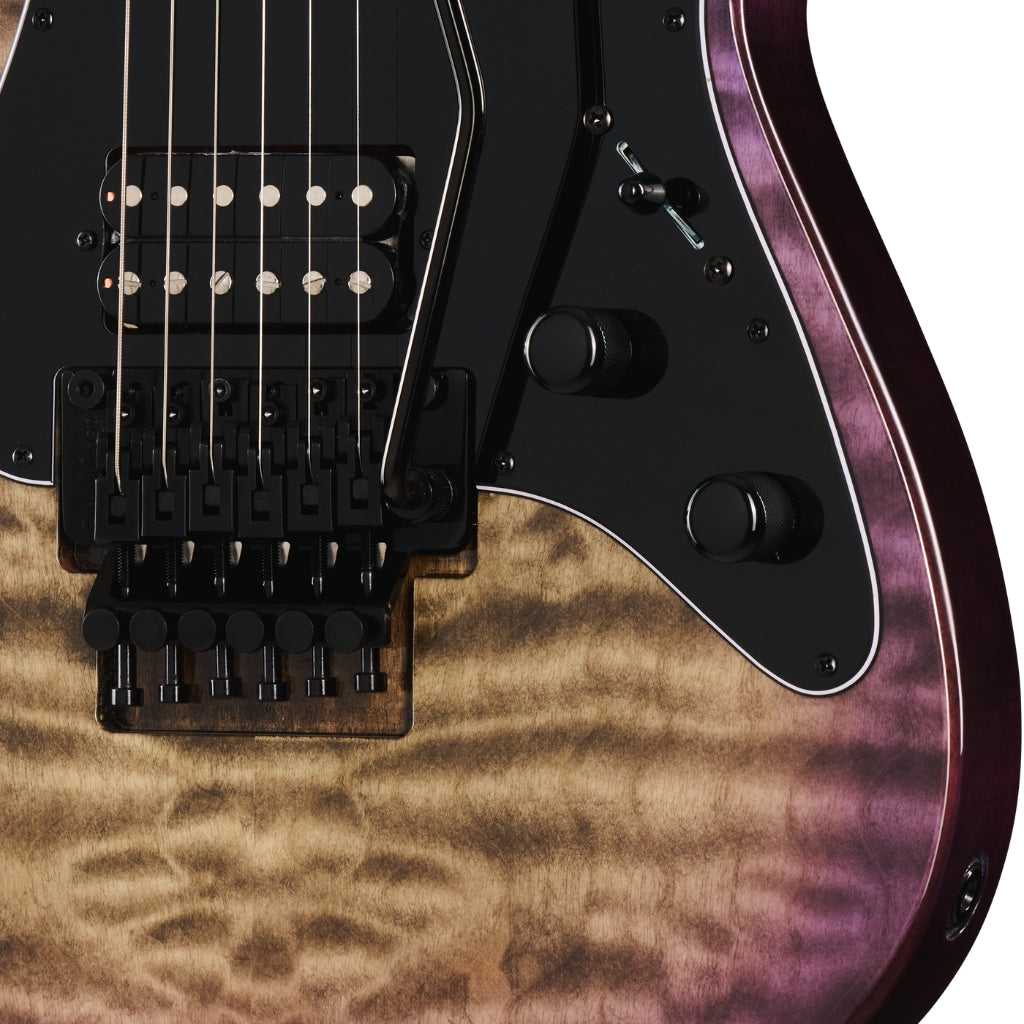 Kramer - Volante Quilt HHFR Electric Guitar - Ultraviolet Burst