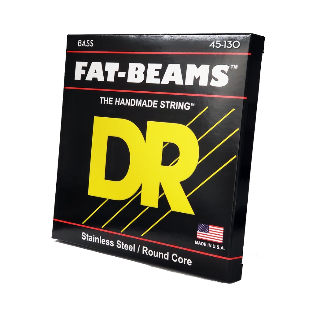 DR - Fat-Beams Stainless Steel 5-string Bass Guitar Strings - Medium to Heavy 45-130