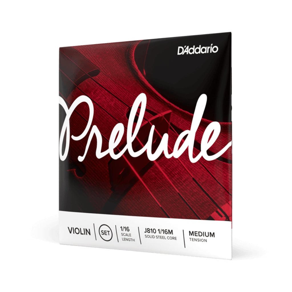 D'Addario J810 Prelude Violin String Set - 1/16 Scale, Medium Tension Orchestral Strings Sky Music