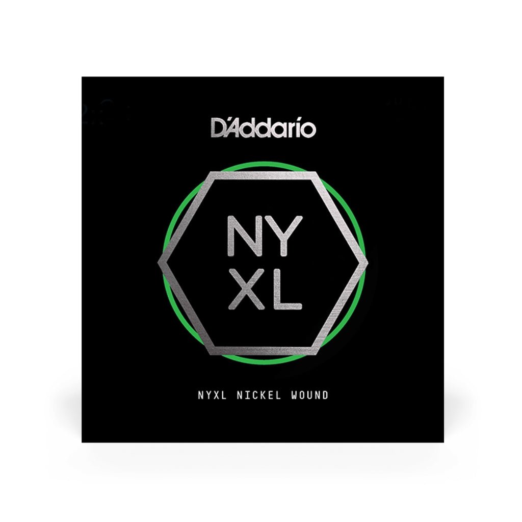 D'Addario NYXL Nickel Wound Single String - 80 Fretted Instrument Strings Sky Music