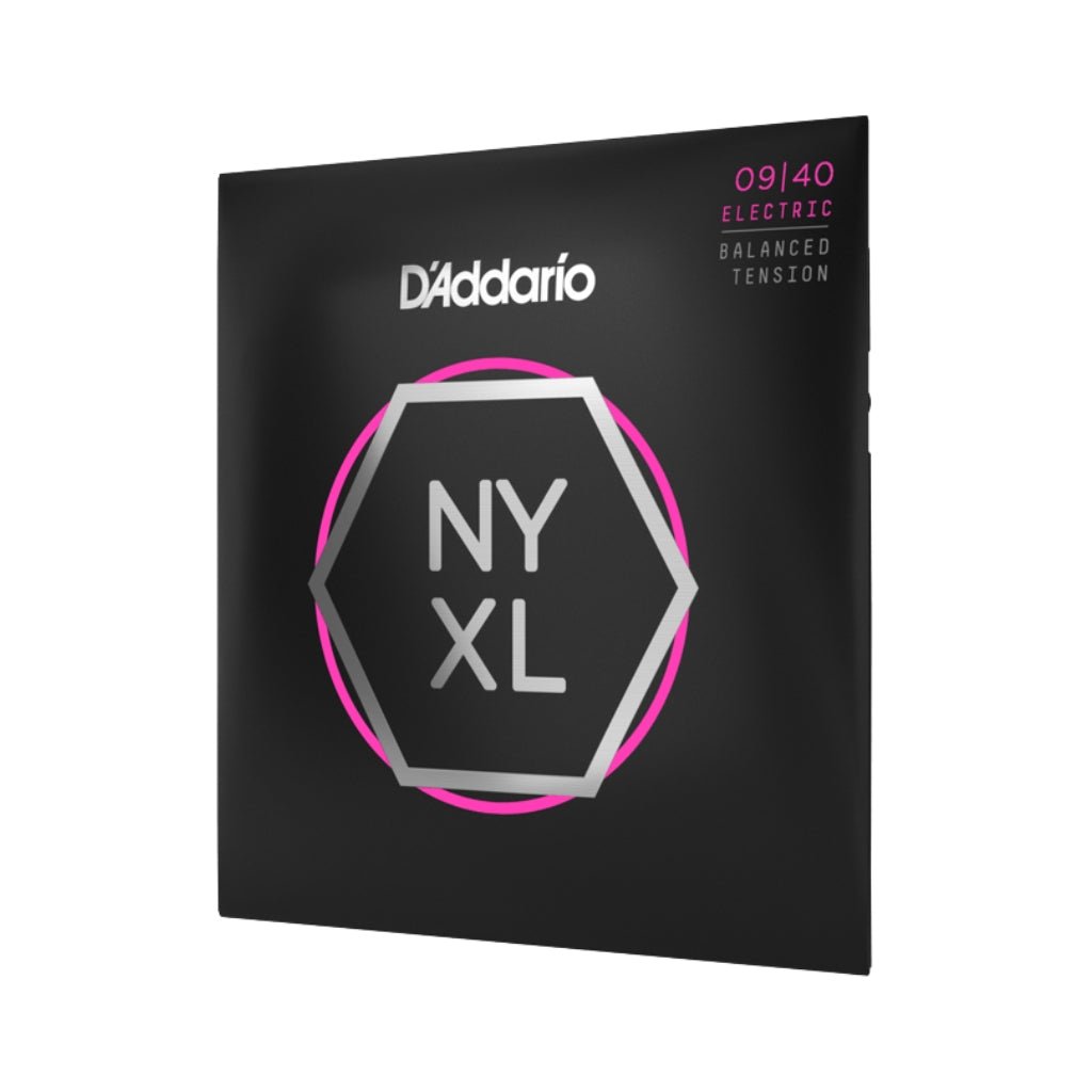 D'Addario NYXL0940BT NYXL Nickel Wound Electric Guitar Strings - .009-.040 Balanced Tension Super Light Guitar Strings Sky Music