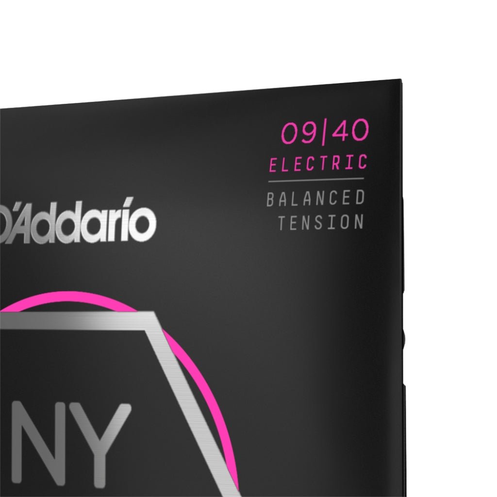 D'Addario NYXL0940BT NYXL Nickel Wound Electric Guitar Strings - .009-.040 Balanced Tension Super Light Guitar Strings Sky Music