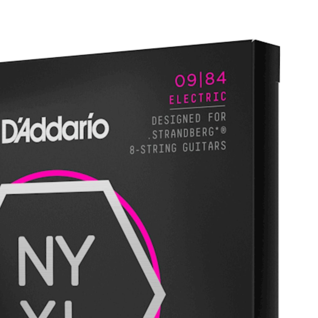 D'Addario NYXL0984SB NYXL Nickel Wound Electric Guitar Strings - .009-.084 Custom Light 8-string Guitar Strings Sky Music