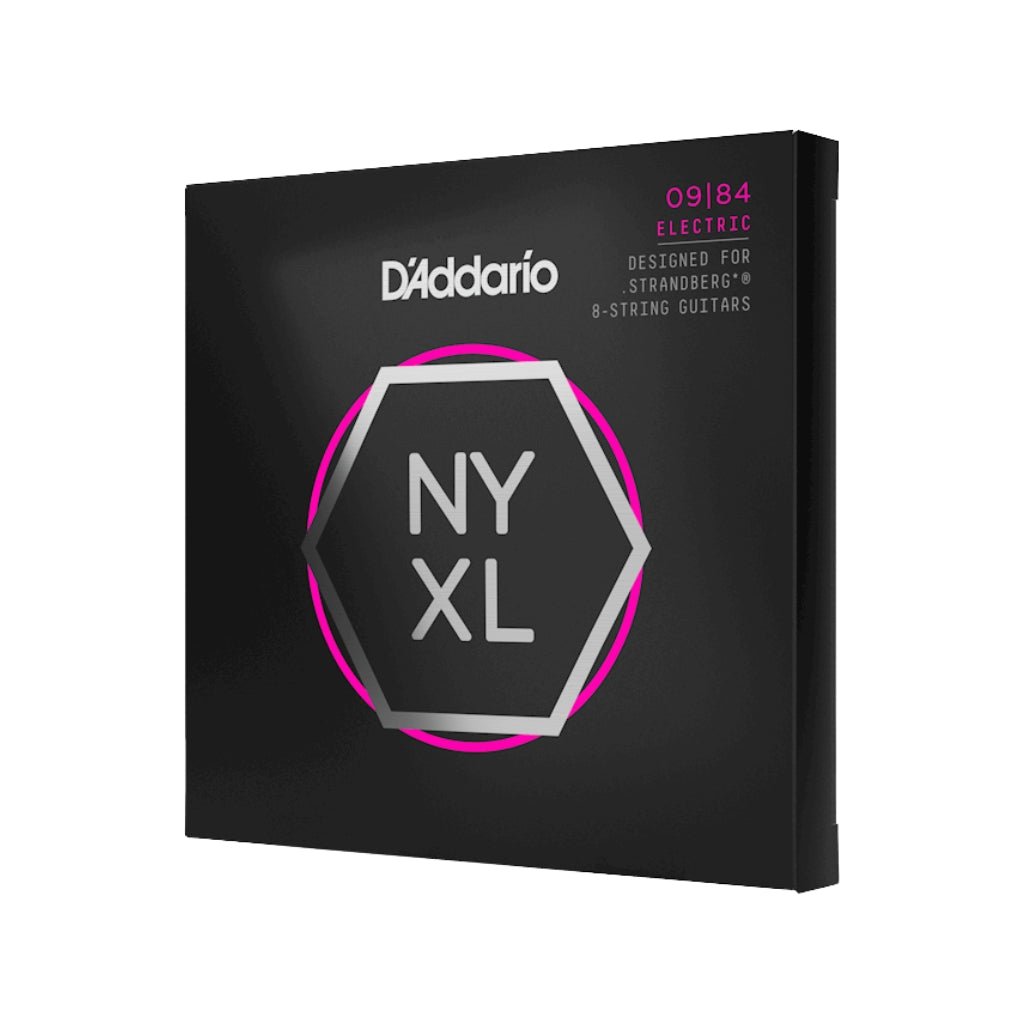 D'Addario NYXL0984SB NYXL Nickel Wound Electric Guitar Strings - .009-.084 Custom Light 8-string Guitar Strings Sky Music