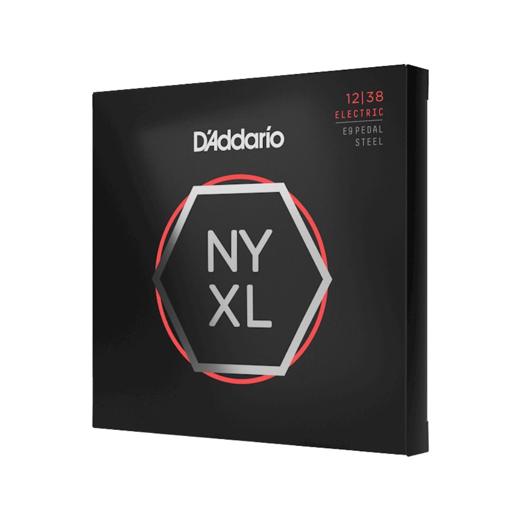 D'Addario NYXL1238PS NYXL Nickel Wound Strings for E9th Pedal Steel - .012-.038, Custom Medium Guitar Strings Sky Music