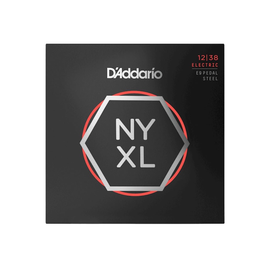D'Addario NYXL1238PS NYXL Nickel Wound Strings for E9th Pedal Steel - .012-.038, Custom Medium Guitar Strings Sky Music