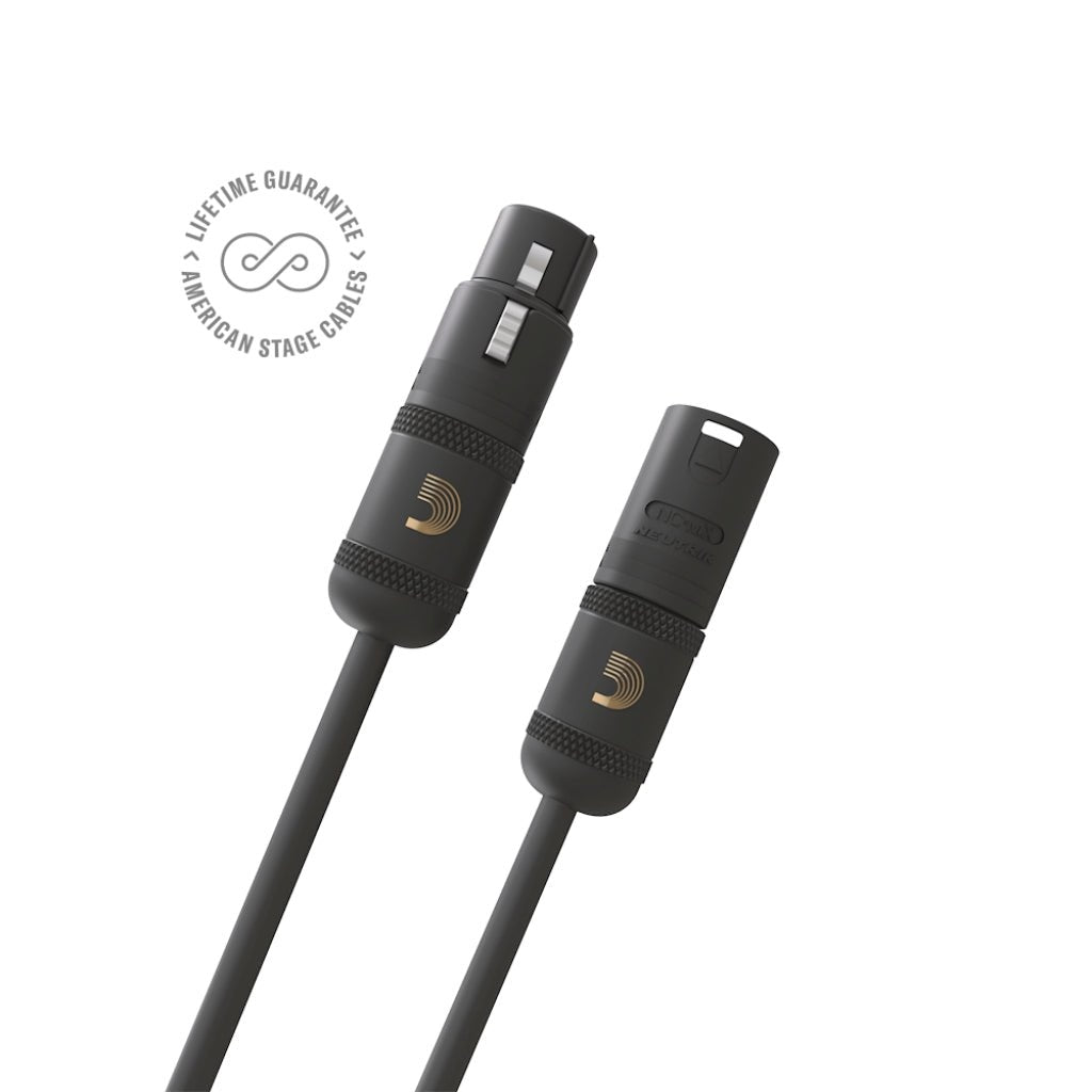 D'Addario PW-AMSM-25 American Stage XLR to XLR Cable - 25ft Audio Cables Sky Music