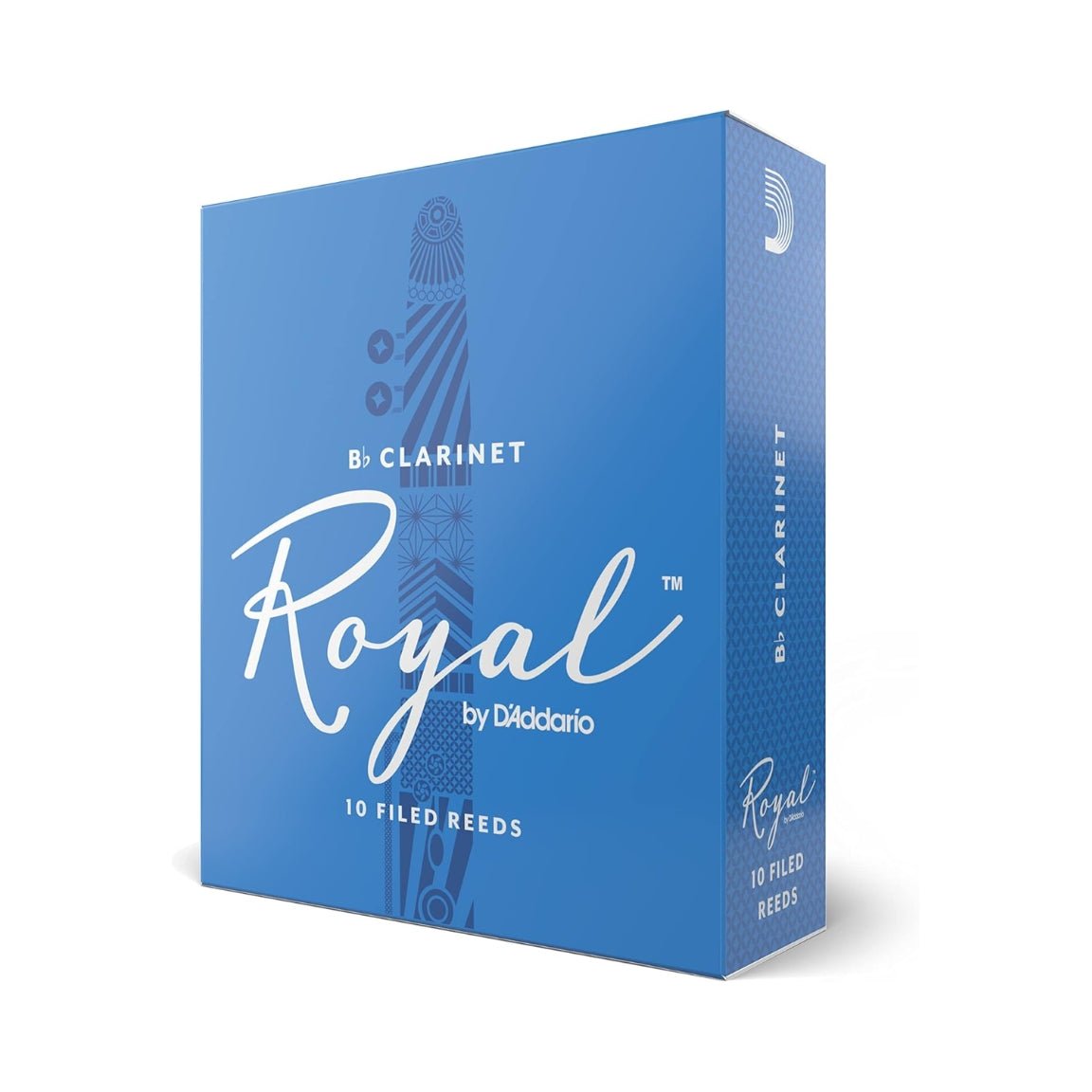 D'Addario Royal Bb Clarinet Reeds - 2.5, 10-pack Brass &amp; Woodwind Accessories Sky Music