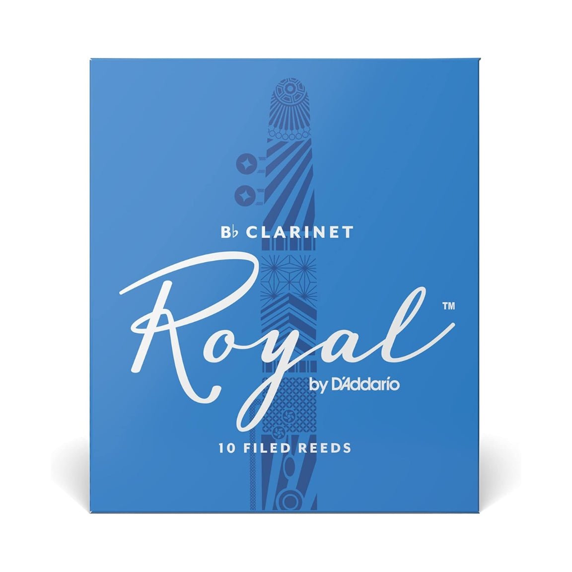 D'Addario Royal Bb Clarinet Reeds - 2.5, 10-pack Brass & Woodwind Accessories Sky Music