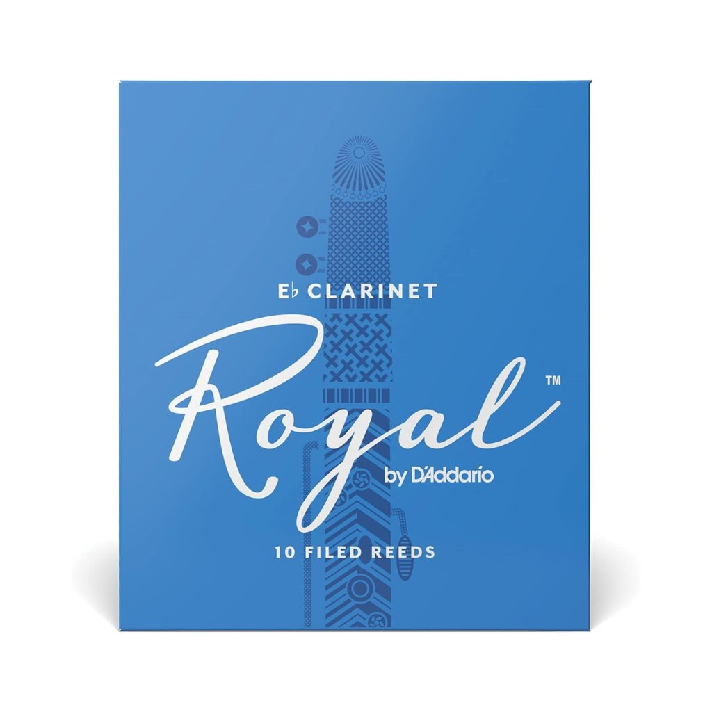 D'Addario Royal Bb Clarinet Reeds - 3.0, 10-pack Brass & Woodwind Accessories Sky Music