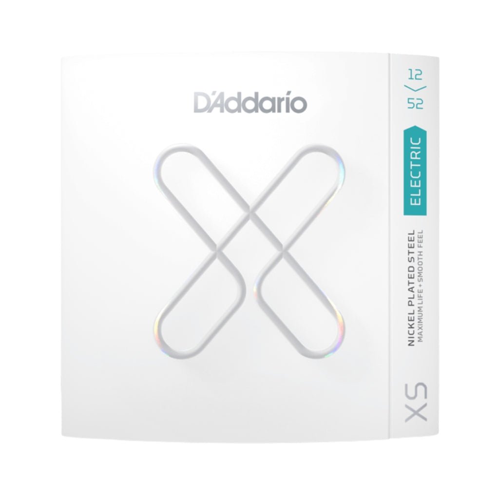 D'Addario XSE1252W XS Nickel-plated Steel Coated Electric Guitar Strings - .012-.052 Jazz Light Guitar Strings Sky Music