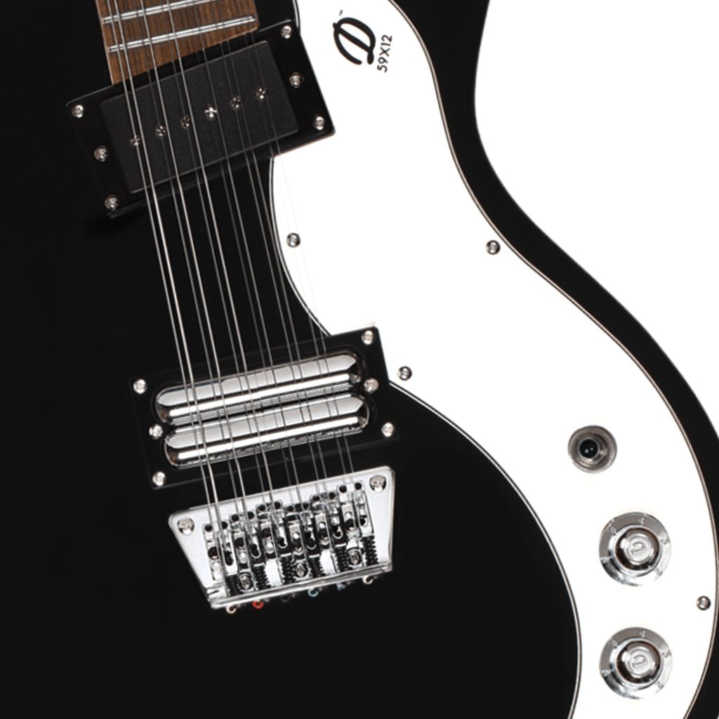 Danelectro '59 Vintage 12-String Electric Guitar - Black Sparkle Electric Guitars Sky Music