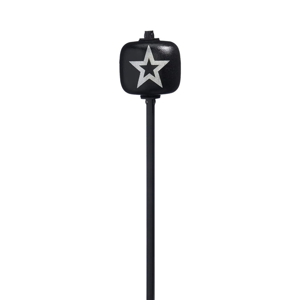 Danmar Bass Drum Beater - Black Wood Ball with Silver Star Drum Accessories Sky Music