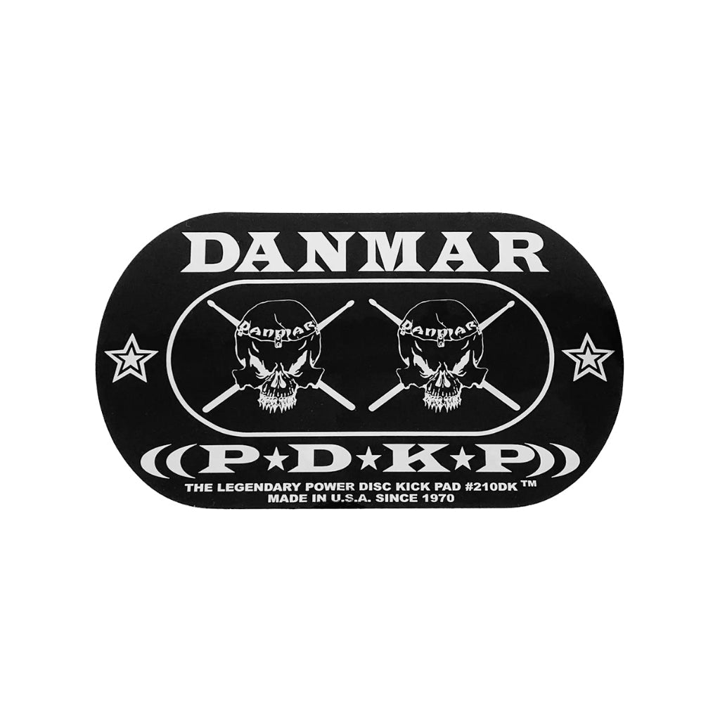 Danmar Double Power Disk Kick Pad - Skull Drum Accessories Sky Music