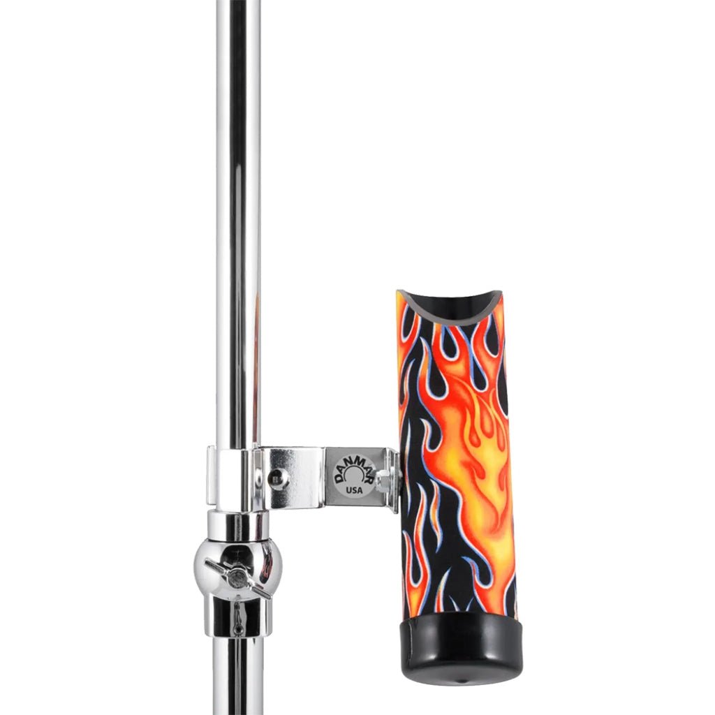 Danmar Stick Holder with Clamp - Flame Drum Accessories Sky Music