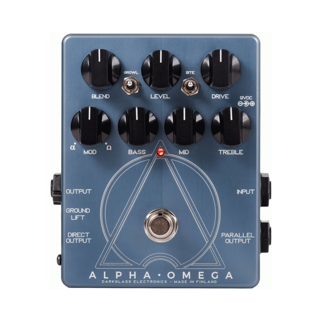 Darkglass Alpha Omega Dual Bass Preamp DI and Overdrive Pedal Effects Pedals Sky Music