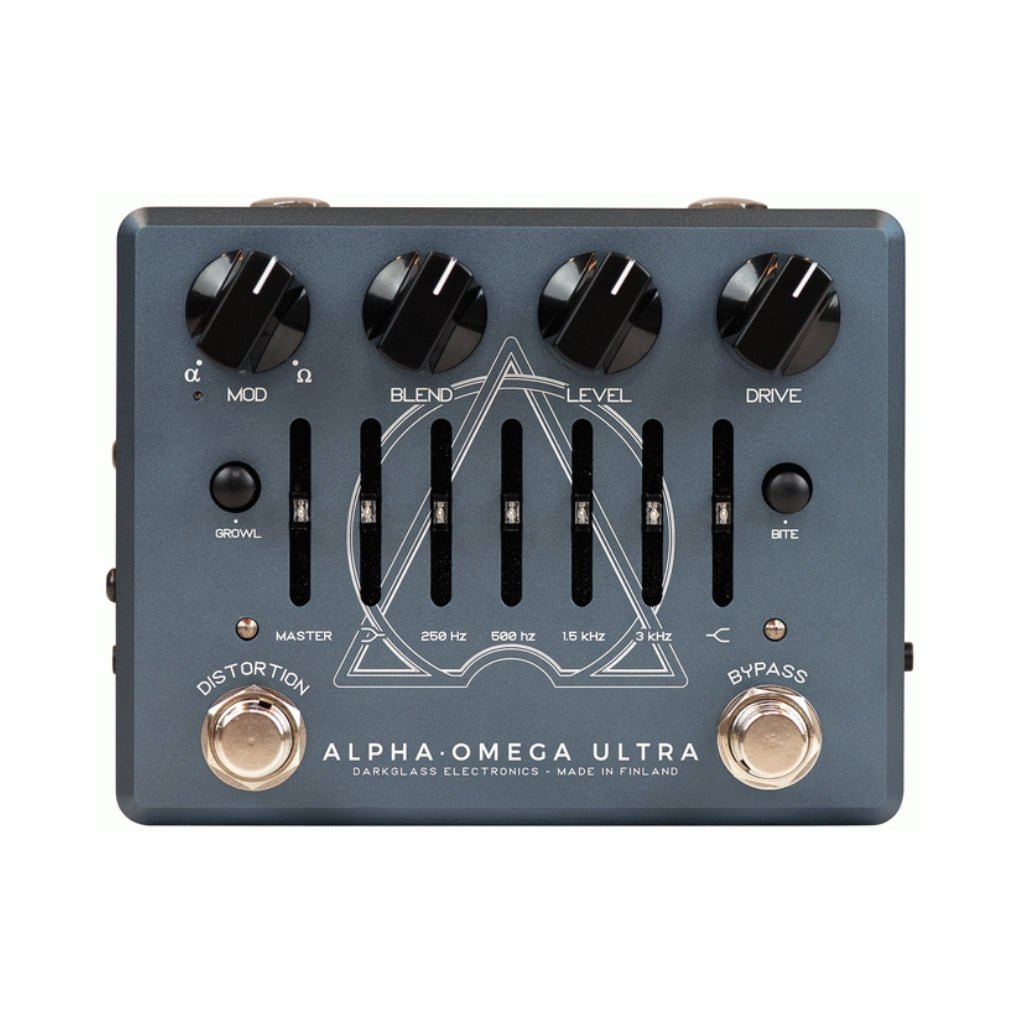 Darkglass Alpha Omega Ultra Dual Bass Preamp OD Pedal with Aux In Effects Pedals Sky Music