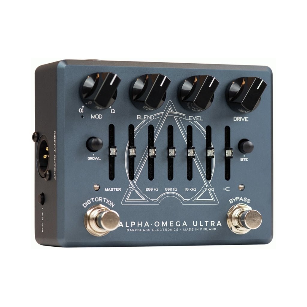 Darkglass Alpha Omega Ultra Dual Bass Preamp OD Pedal with Aux In Effects Pedals Sky Music
