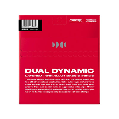 Dunlop - Hybrid Nickel Over Stainless Steel Bass Strings - 5 string 45-125