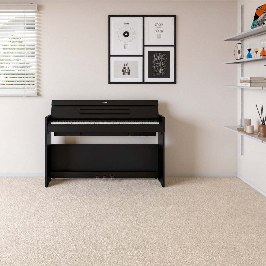 Yamaha - Arius YDP-S36 88-key Slim Upright Digital Piano - Black