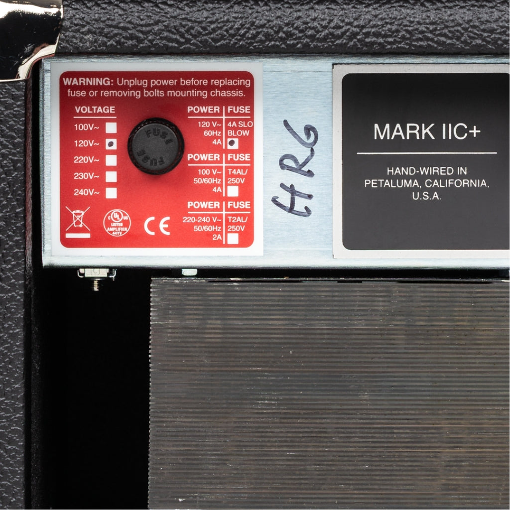 Mesa/Boogie - Mark IIC+ HRG 100-watt Amplifier Head - Black with Wicker Grille