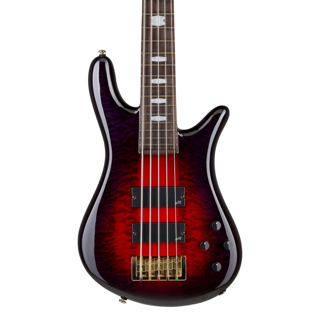 Spector - Icon NS-5 Neck Through Electric Bass Guitar - Purple Cherry