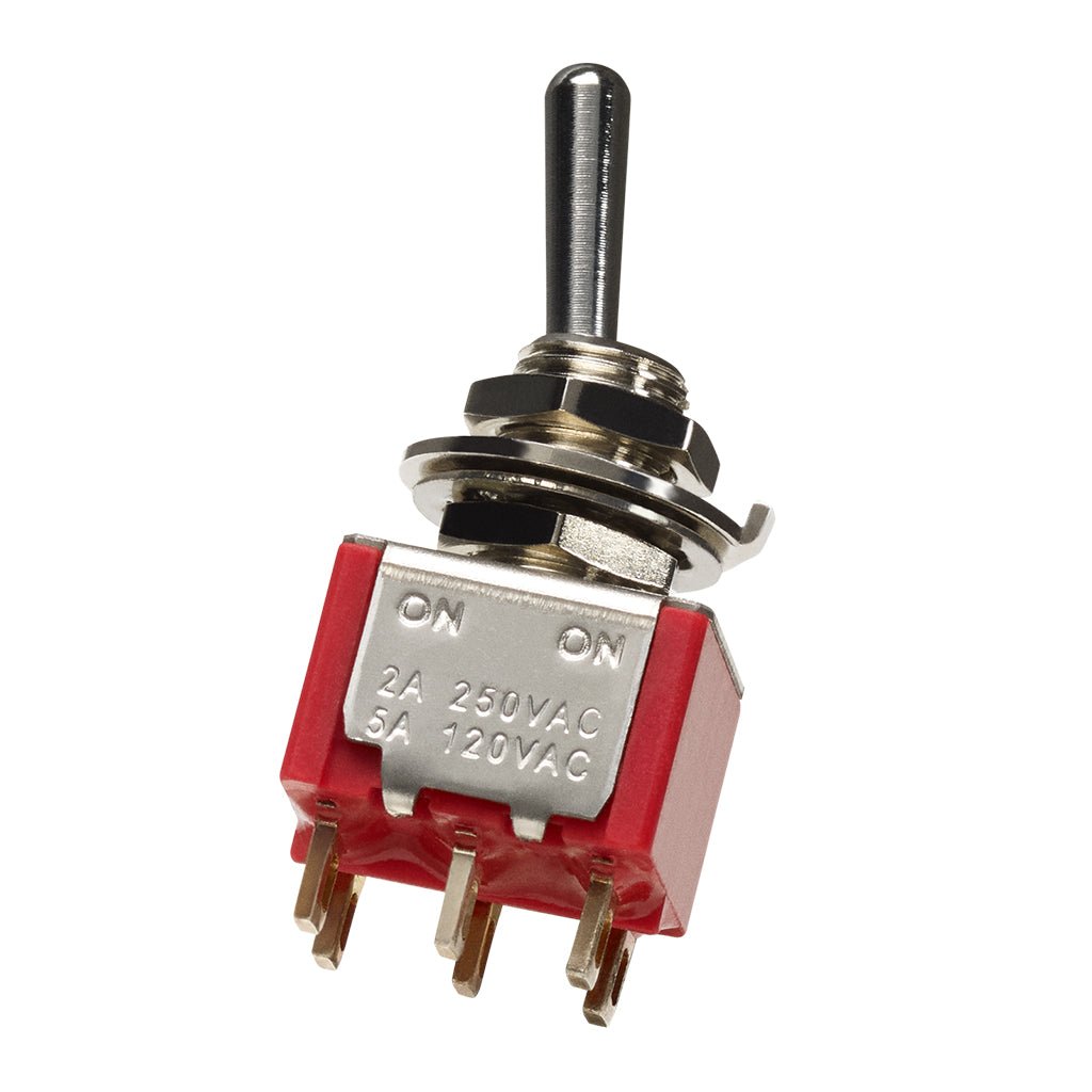 DiMarzio EP1106 DPDT On/Off Mini Switch Chrome Guitar Spare Parts Sky Music