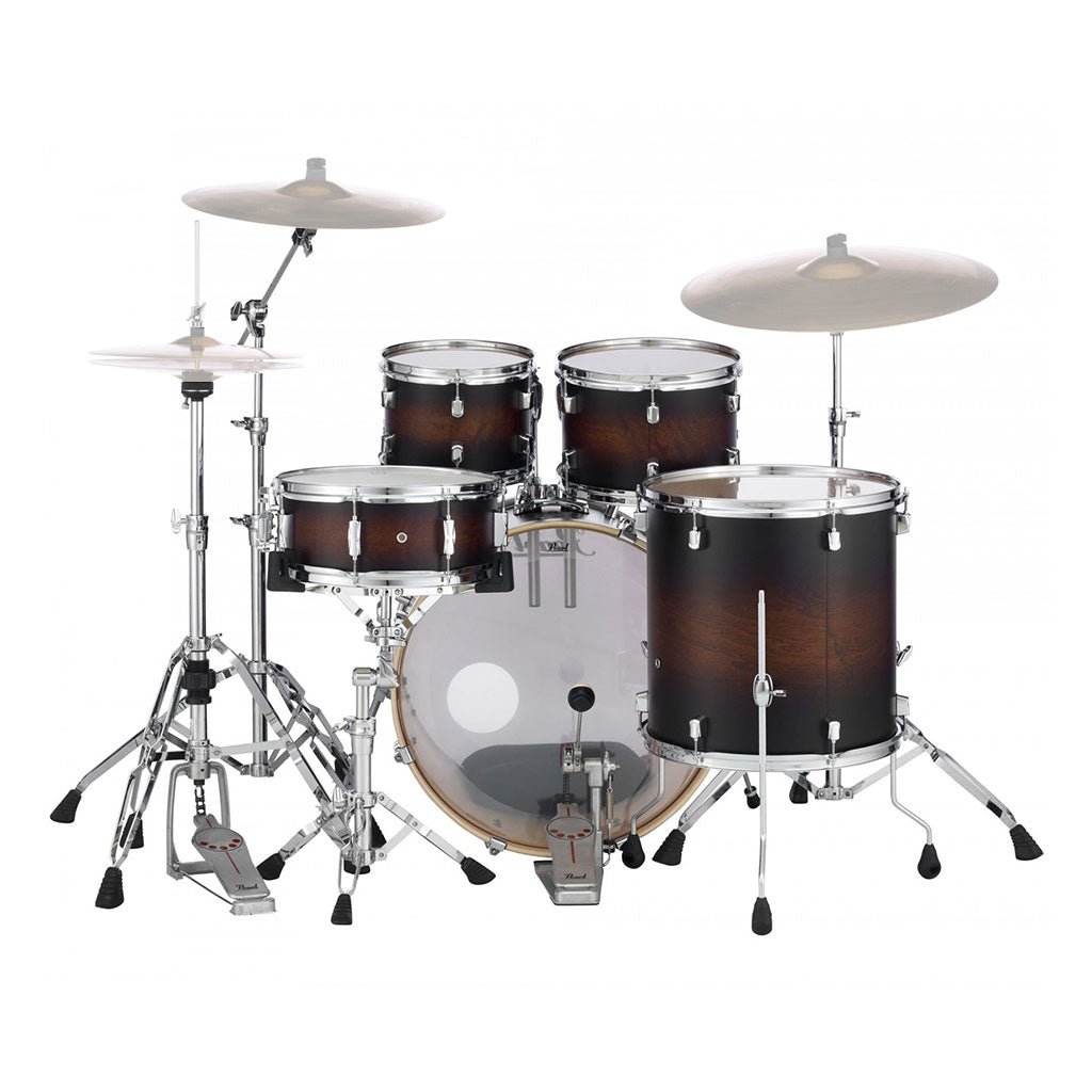 DMP 22" Fusion Plus Kit with Hardware Satin Brown Burst Acoustic Drums Sky Music