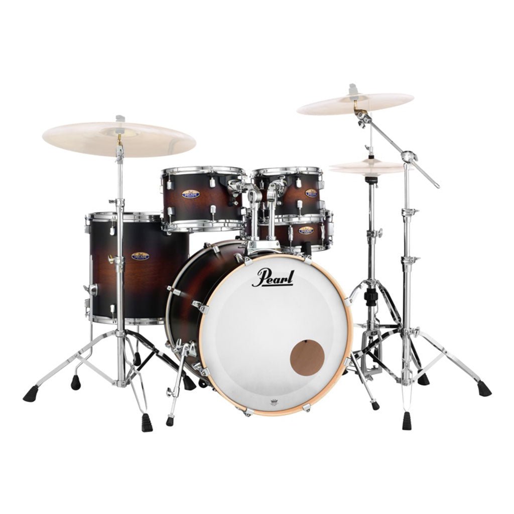 DMP 22" Fusion Plus Kit with Hardware Satin Brown Burst Acoustic Drums Sky Music