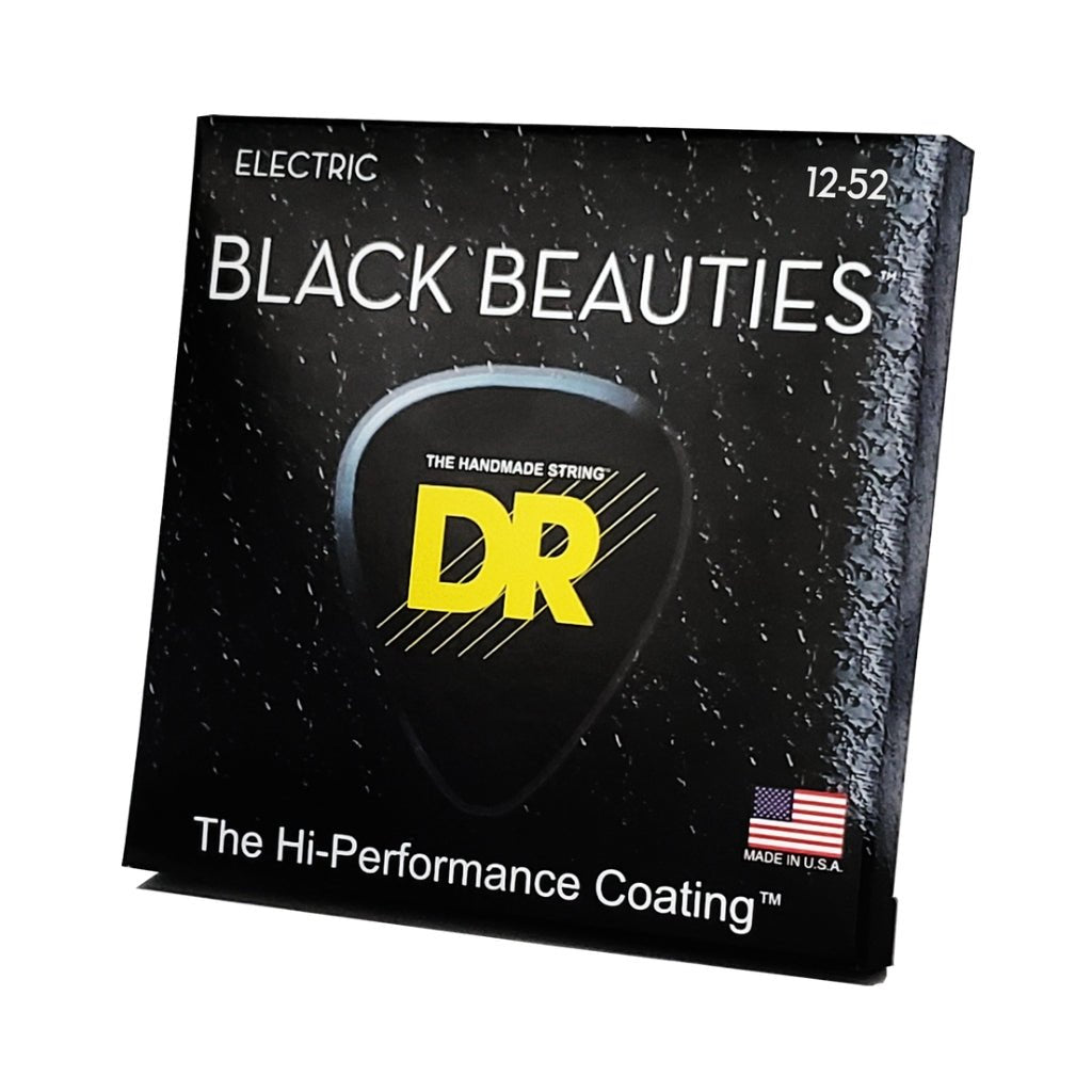 DR Black Beauties K3 Coated Electric Guitar Strings - Extra Heavy 12-52 Guitar Strings Sky Music