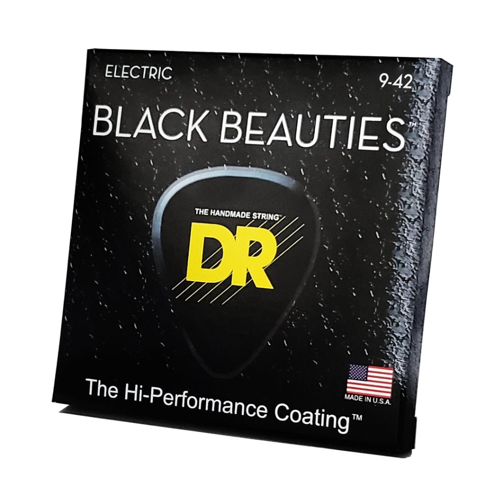 DR Black Beauties K3 Coated Electric Guitar Strings - Light 9-42 Guitar Strings Sky Music
