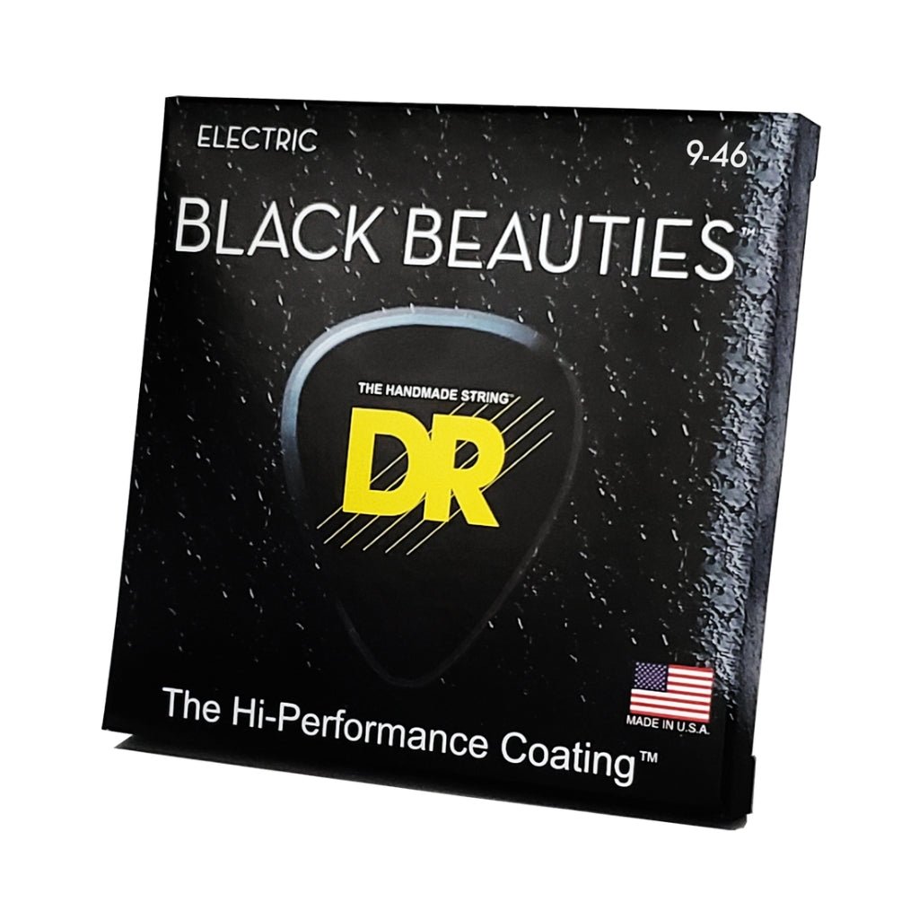 DR Black Beauties K3 Coated Electric Guitar Strings - Light to Medium 9-46 Guitar Strings Sky Music