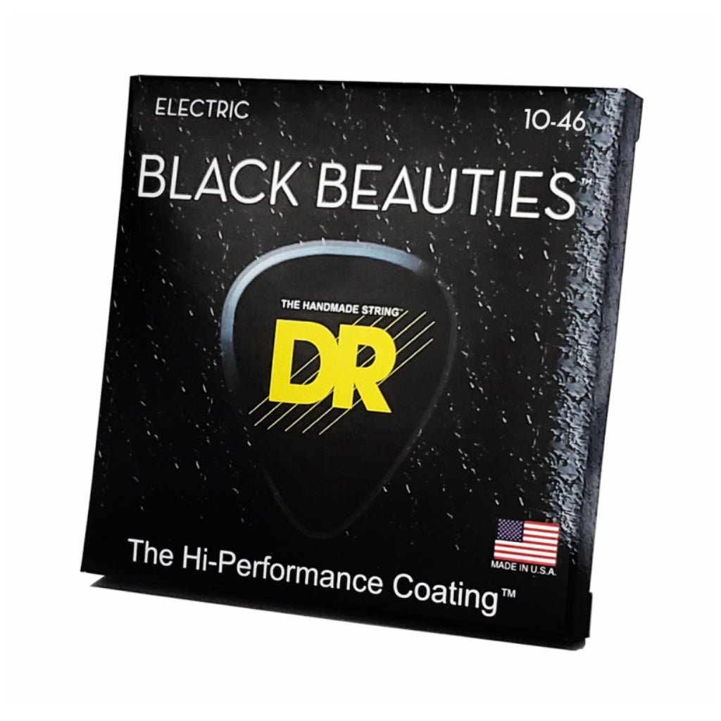 DR Black Beauties K3 Coated Electric Guitar Strings - Medium 10-46 Guitar Strings Sky Music