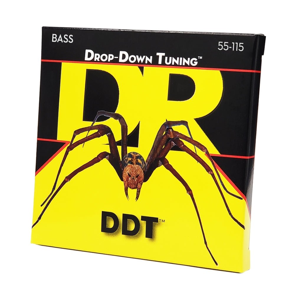 DR Drop-Down Tuning Stainless Steel Bass Guitar Strings - Extra Heavy 55-115 Bass Strings Sky Music