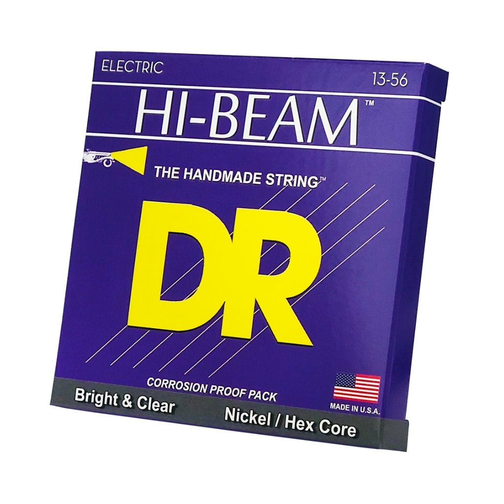 DR Hi-Beam Nickel Plated Electric Guitar Strings - Extra Heavy 13-56 Guitar Strings Sky Music