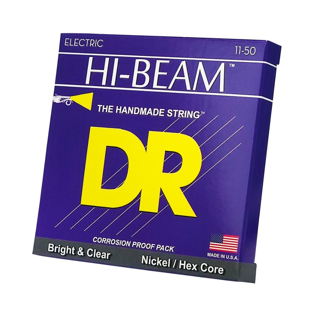 DR Hi-Beam Nickel Plated Electric Guitar Strings - Heavy 11-50 Guitar Strings Sky Music