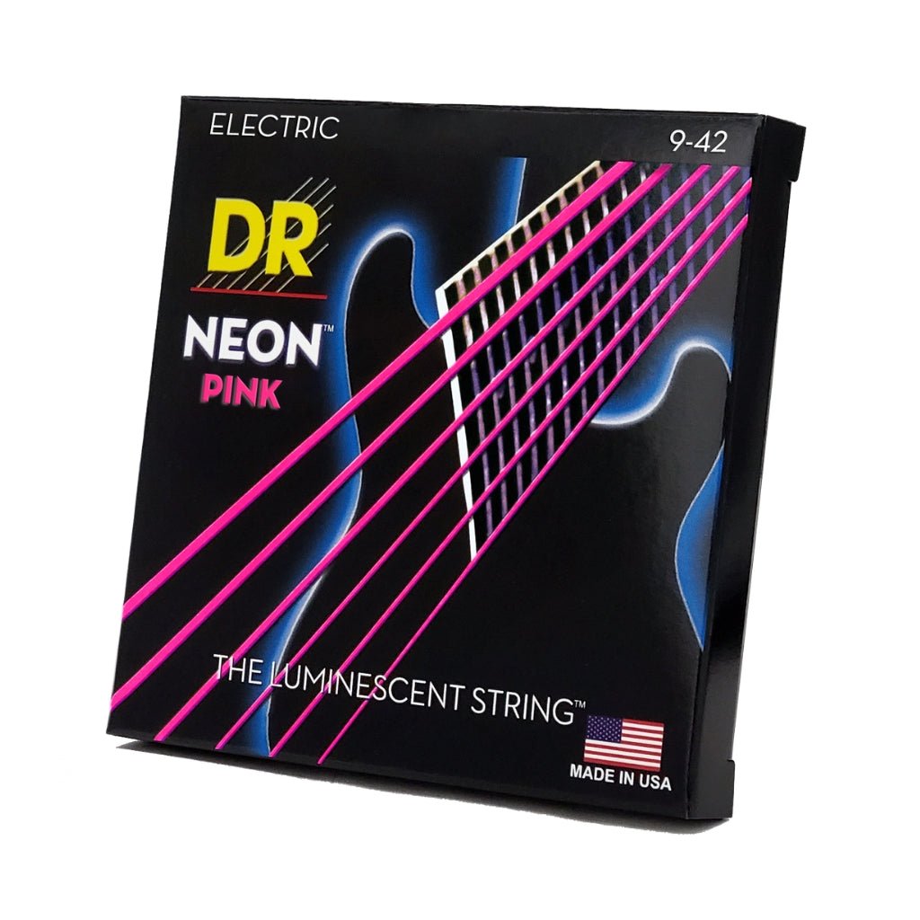 DR Hi-Def Neon Purple K3 Coated Electric Guitar Strings - Light 9-42 Guitar Strings Sky Music