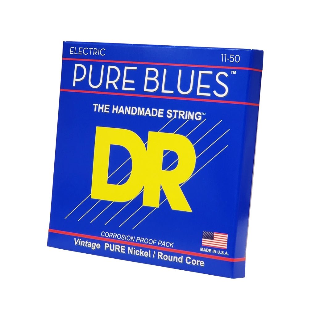 DR Pure Blues Pure Nickel Electric Guitar Strings - Heavy 11-50 Guitar Strings Sky Music