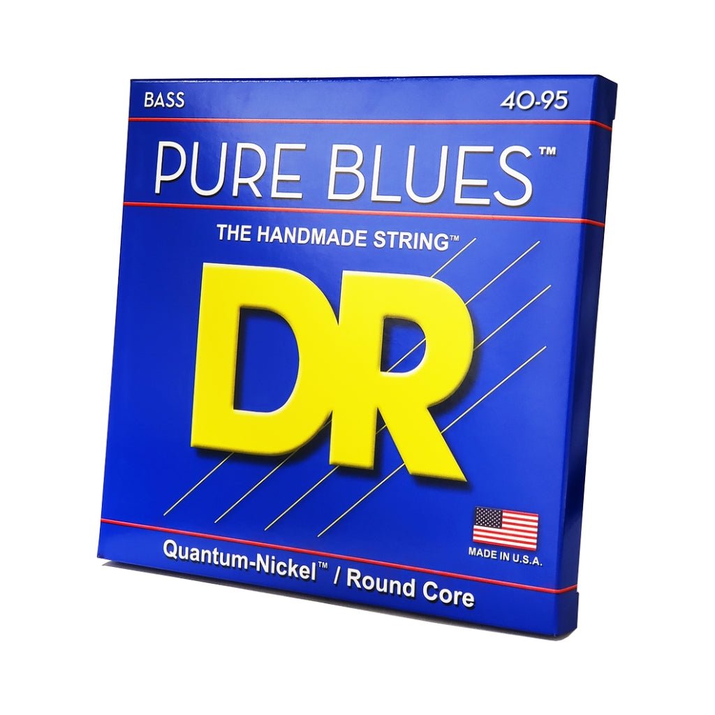 DR Pure Blues Quantum-nickel/Round Core Bass Guitar Strings - Extra light 40-95 Victor Wooten Signature Guitar Strings Sky Music