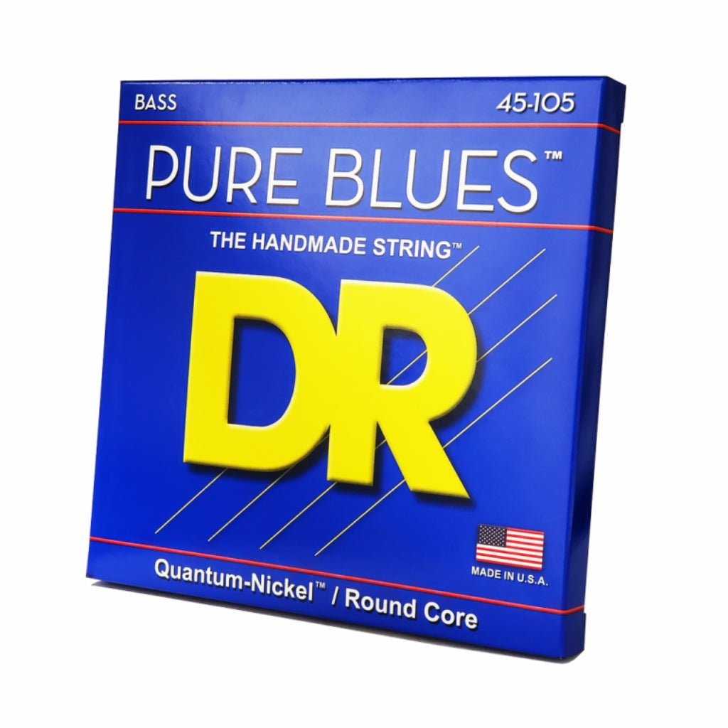 DR Pure Blues Quantum-nickel/Round Core Bass Guitar Strings - Medium 45-105 Guitar Strings Sky Music