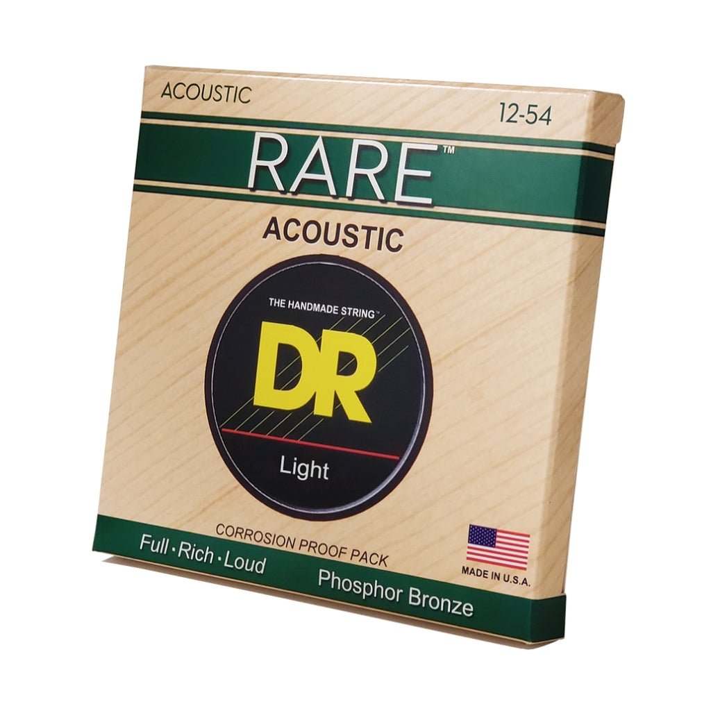 DR Rare Phosphor Bronze Acoustic Guitar Strings - Light 12-54 Guitar Strings Sky Music