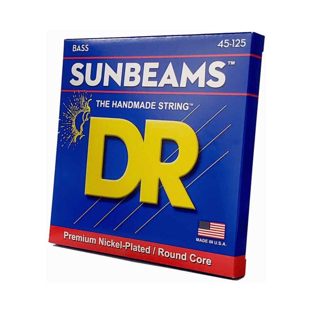 DR Sunbeam Nickel Plated Bass Strings - 5-String Medium 45-125 Guitar Strings Sky Music