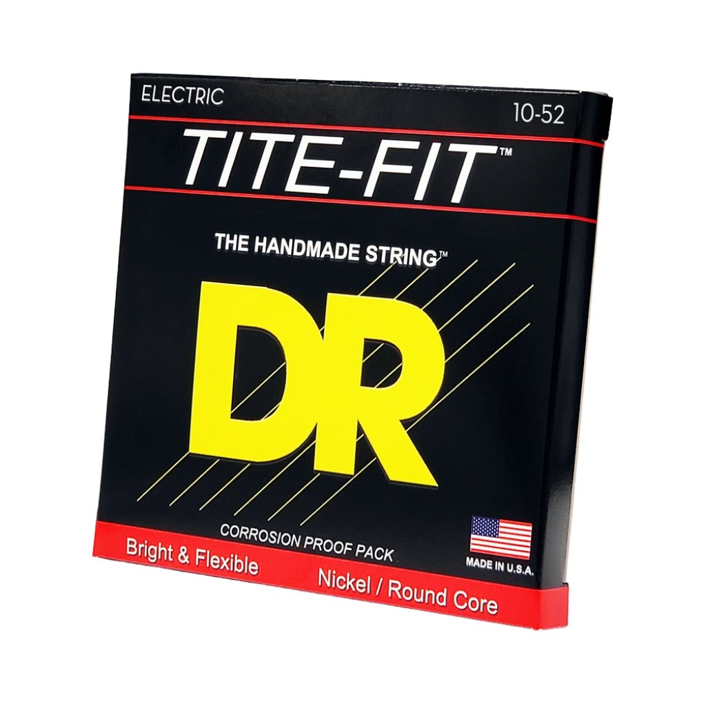 DR TITE-FIT Compression Wound Electric Guitar Strings - Big to Heavy 10-52 Guitar Strings Sky Music