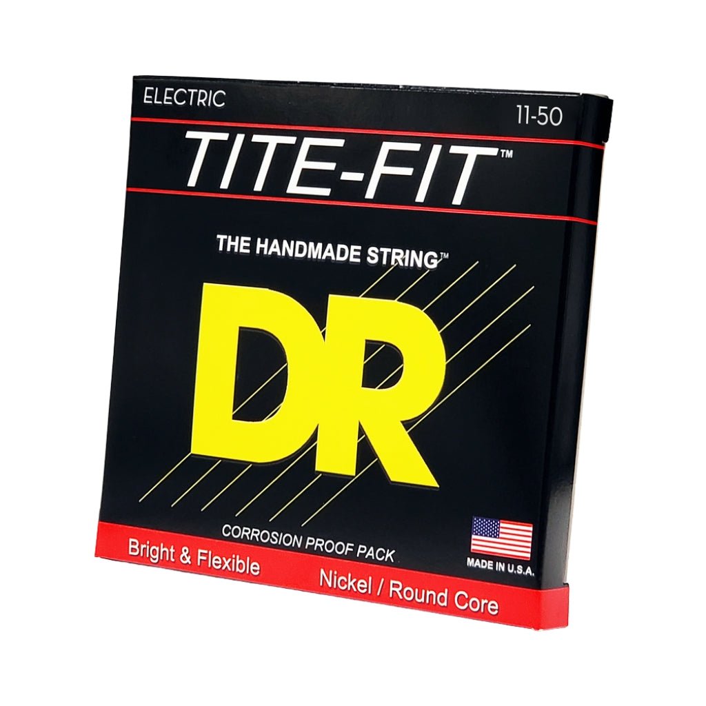 DR TITE-FIT Compression Wound Electric Guitar Strings - Heavy 11-50 Guitar Strings Sky Music