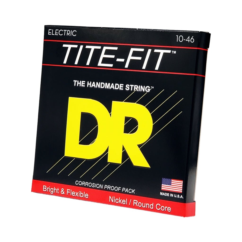DR TITE-FIT Compression Wound Electric Guitar Strings - Medium 10-46 Guitar Strings Sky Music
