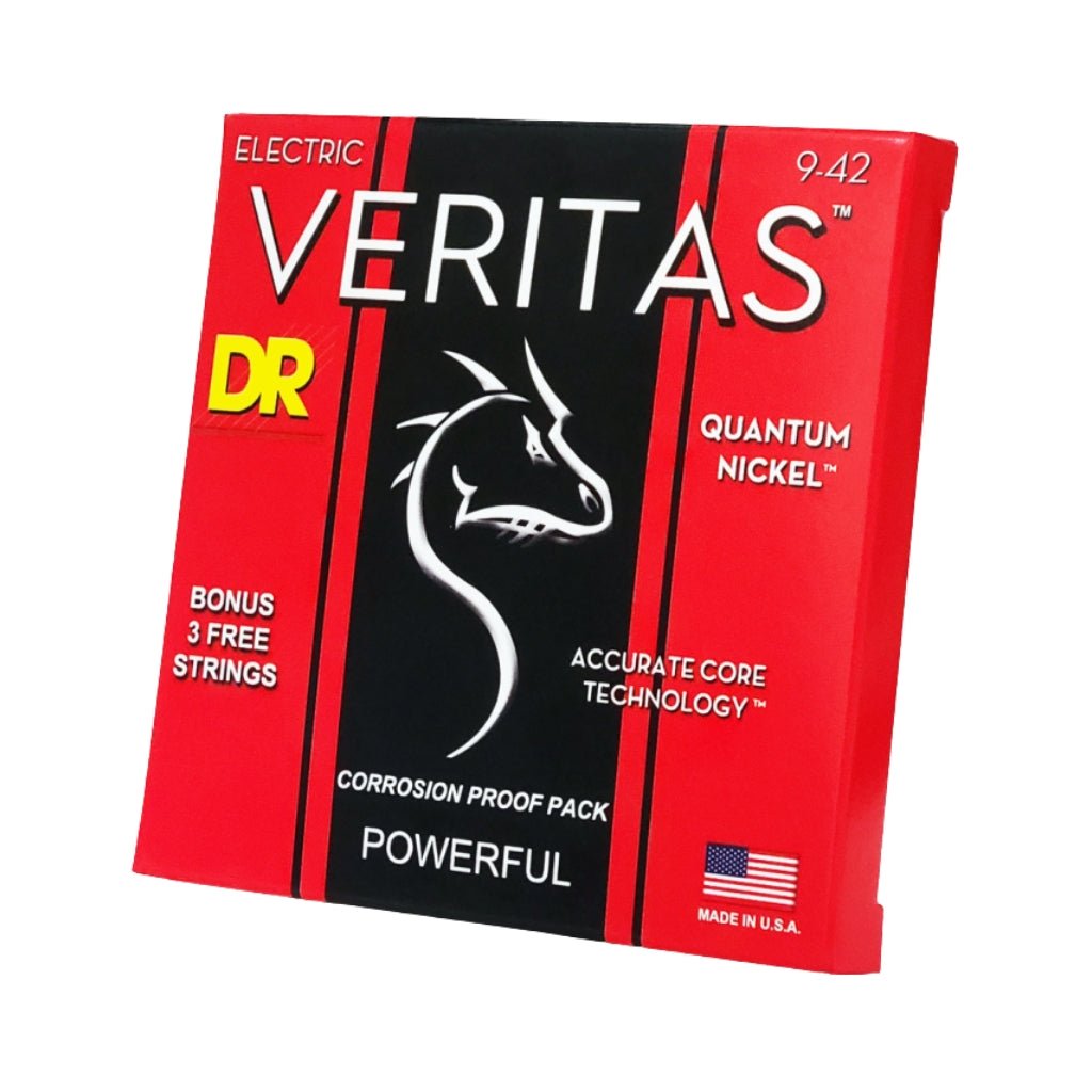 DR Veritas Coated Core Technology Electric Guitar Strings - Light 9-42 Guitar Strings Sky Music