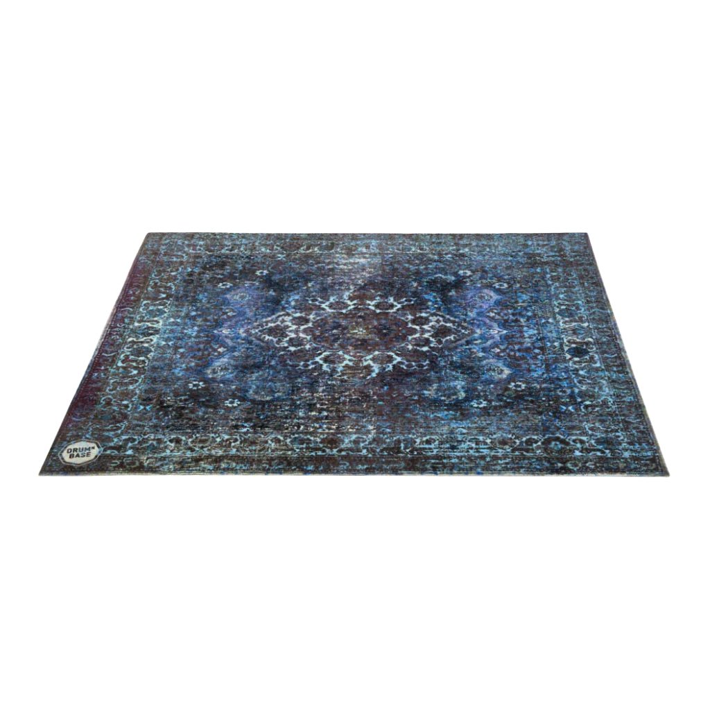 DRUMnBASE VP185 Stage Mat - Blue Vintage Persian , 185x160cm Drum Accessories Sky Music