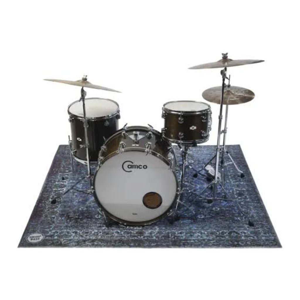 DRUMnBASE VP185 Stage Mat - Blue Vintage Persian , 185x160cm Drum Accessories Sky Music