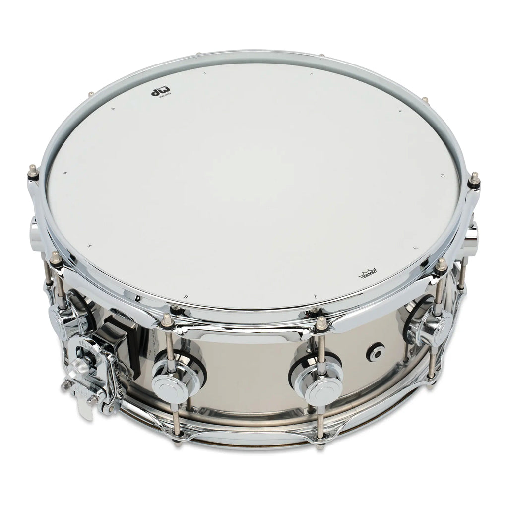 DW Collectors Stainless Steel Snare with Chrome Hardware 14x5.5