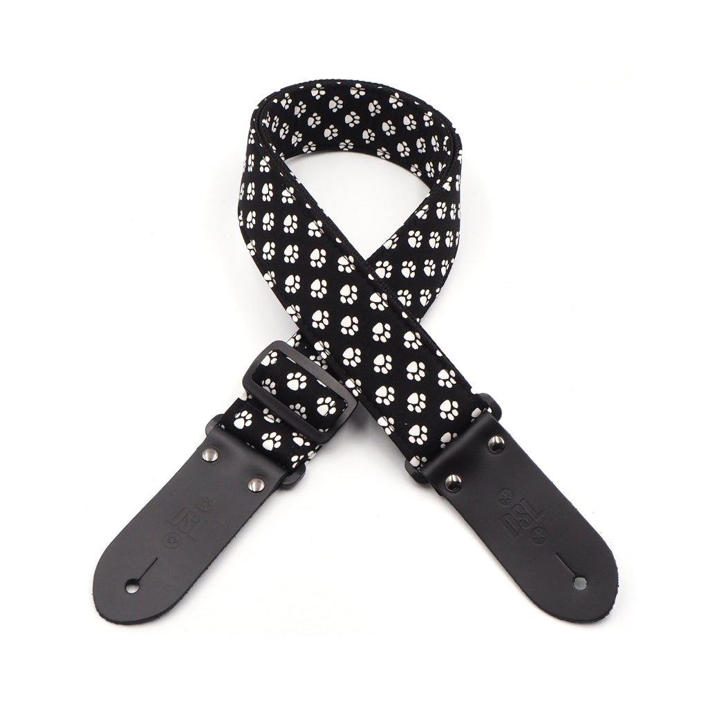 DSL 2" Handmade Printed Fabric Guitar Strap - Paw Guitar Straps Sky Music